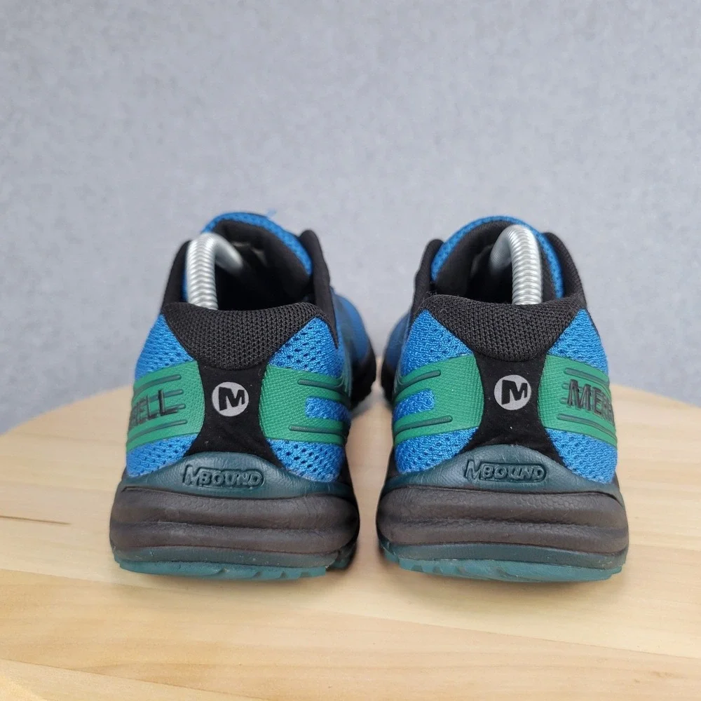Merrell Bare Access 4 Trail Running Shoes Mens 10 Blue Vibram Zero Drop J37749 - Picture 5 of 10